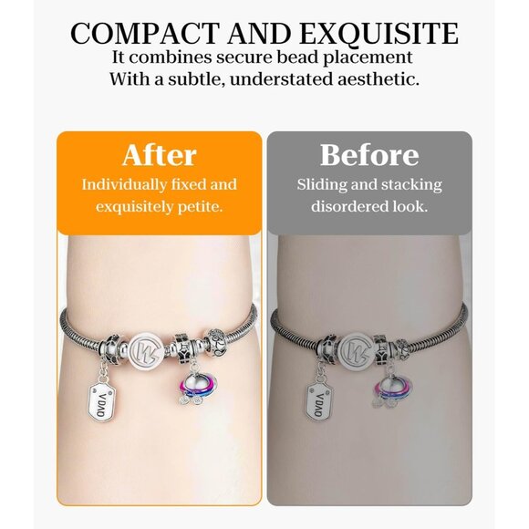 Sterling Silver Round Spacer Beads for Bracelets, 10pcs, 3.5mm diameter, versati - Picture 4 of 6